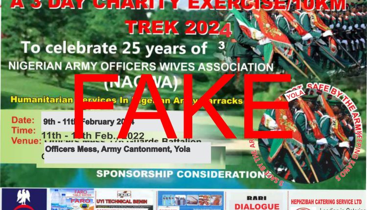 FAKE CHARITY FOILED: 23 Brigade Yola Exposes Phoney "NAOWA Trek" Scam