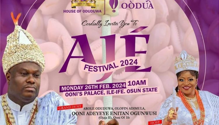 Ooni hosts Aje Festival 2024 in Ile-Ife on Monday
