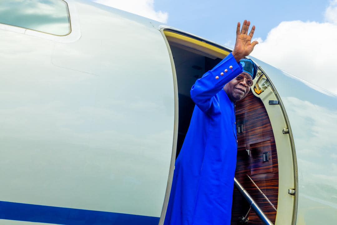 President Tinubu Arrives Lagos to Commission Red Line Rail