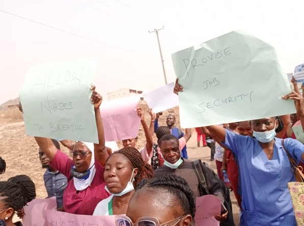 Abuja Nurses Protest New Certification Guidelines, Demand Improved Welfare