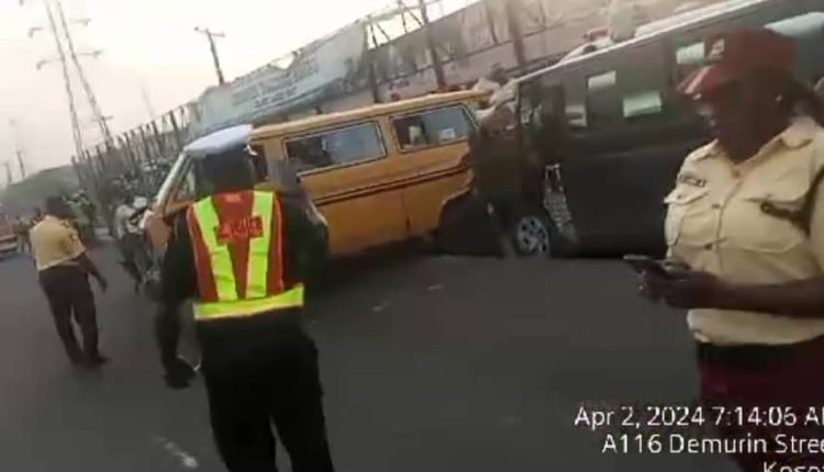 Commercial bus kills pedestrian in Lagos