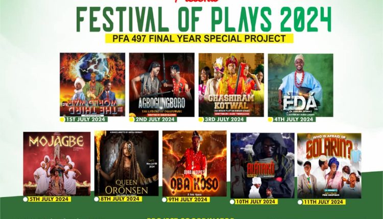 Ghasiram Kotwal, Eda, Oba Koso, Queen Oronsen, to Highlight KWASU's Festival of Plays 2024