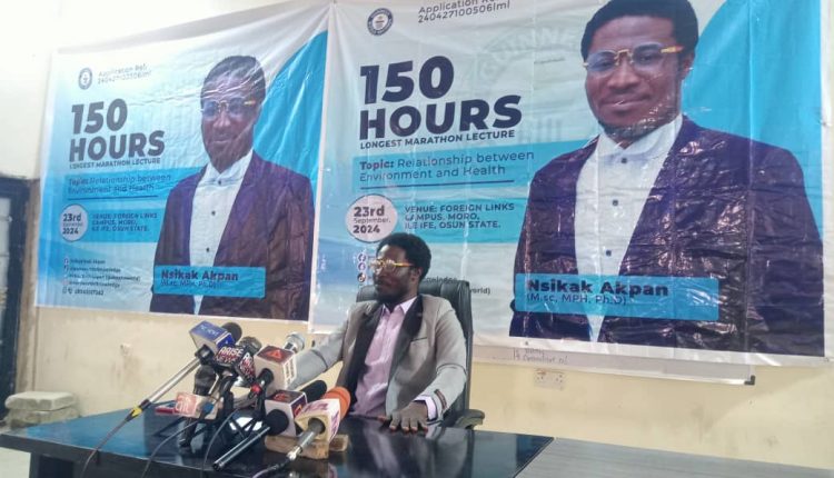Osun Lecturer Sets Sights on Breaking Guinness World Record with 150-Hour Lecture Marathon