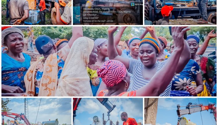 Jubilation as Senator Oyewumi donates transformers to towns under Osun West Senatorial District