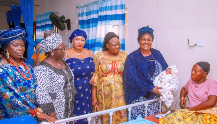 Osun First Lady welcomes first baby of the year with enthusiasm, gifts and love