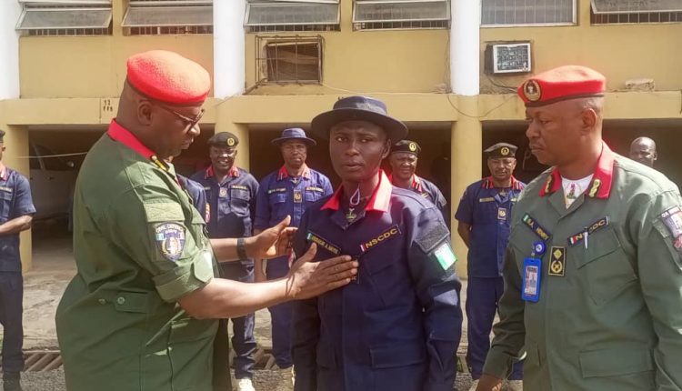NSCDC Promotes Officer for Returning Lost Hajj Bag Containing Foreign Currency