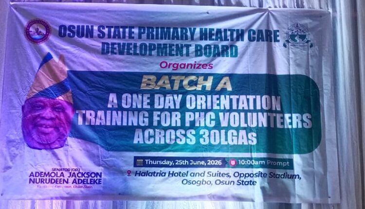 Osun Govt begins monthly allowance payment to PHC volunteers after years of unpaid service