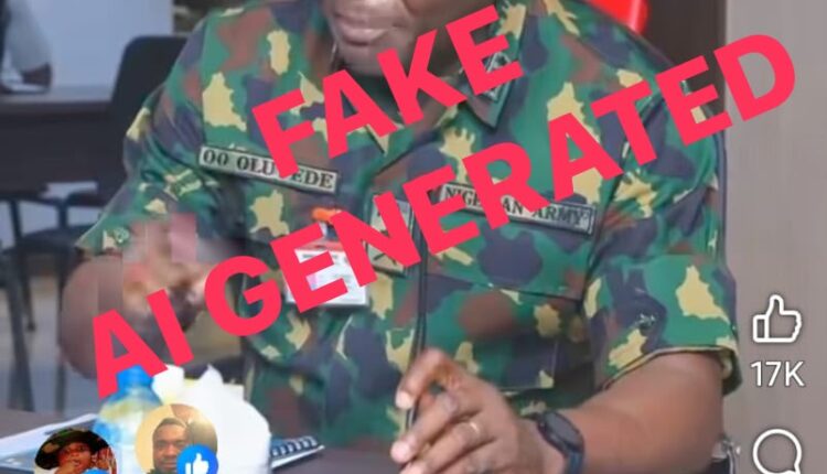 DHQ Raises Alarm Over AI-Generated Fake Video of Defence Chief