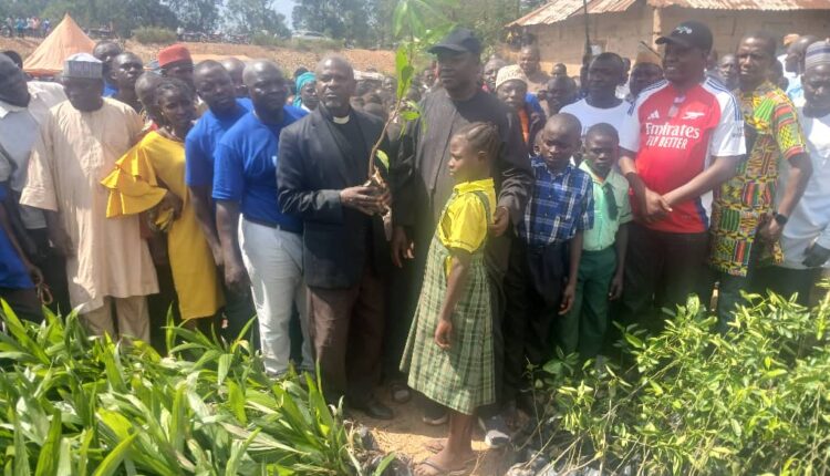 Team Network Distributes Economic Trees, Concrete Rings to Boost Community Development